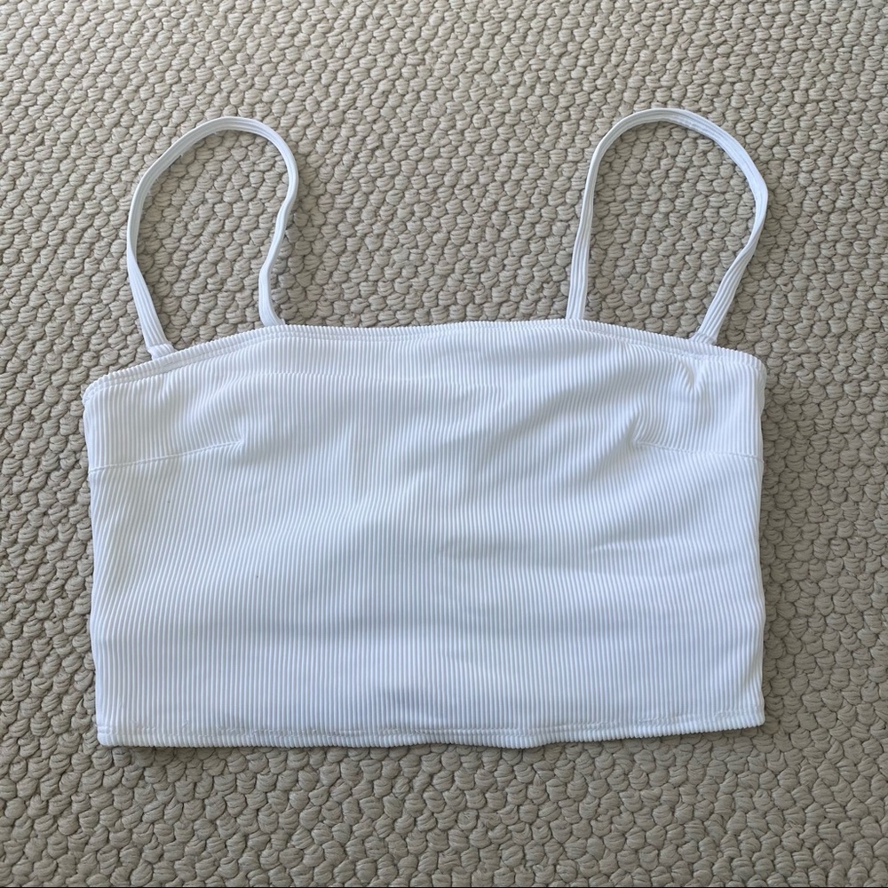 aerie longline bandeau bikini top
